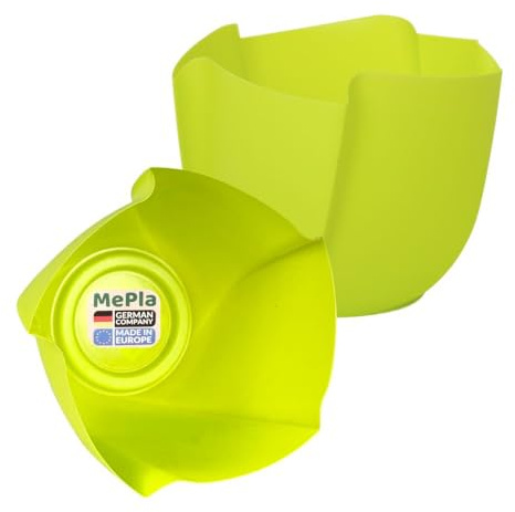 MePla - 5 Stück - Dekotopf Twister ø14 - Kiwi - Bruchsicher, UV-beständig & wetterfest – Pflanztopf Made in Germany für innen & außen