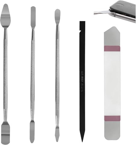 HARY Metall-Spudger-Öffnungswerkzeuge, 5-teiliges Spudger-Hebelwerkzeug-Set, Hebelwerkzeug für Tablet-Bildschirme für iPhone, iPad, Tablet, Laptop-Reparatur-Set