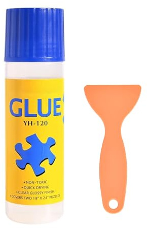 GXGM 120 ml colla trasparente per puzzle per adulti e bambini, colla per puzzle colla puzzle