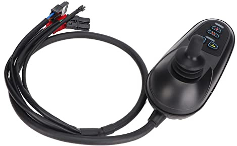 Matybobe Elektrischer Rollstuhl-Controller, Intelligenter Rollstuhl-Joystick-Controller, Joystick-, 360°-Lenkung, DC24V, IPX5 mit Hoher Empfindlichkeit für Ele