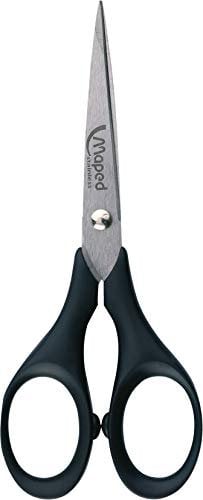 Maped M681700 - Schere Precise, 13 cm mit Klingenschutz, schwarz