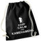 Autiga Turnbeutel Keep Calm and Kamehameha Son Goku Dragonball Hipster Beutel Tasche schwarz