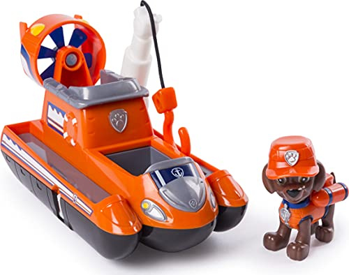PAW Patrol Ultimate Rescue — Zuma’s Ultimate Rescue Hovercraft with Moving Propellers and Rescue Hook, for Ages 3 and Up