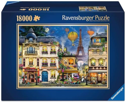 Ravensburger Puzzle 17829 - Abendspaziergang durch Paris - 18000 Teile Riesen-Puzzle für Paris-Fans und Puzzle-Profis ab 14 Jahren