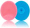 Baby Bath Brush, Baby Cradle Cap Brush, Silicone Massage Brush, Silicone Scrubbers Exfoliator Brush, Baby Skin Scrubbers Essential for Dry Skin, Cradle Cap and Eczema 2 Pack (Pink & Blue)