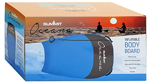 VFM - Inflatable Blue Single Bodyboard for One Person - Summit Oceana