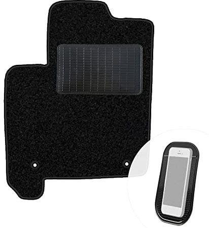 moto-MOLTICO Fahrer Fußmatte Auto Velours Fahrerseite Autoteppiche Schwarz Fahrermatte 1-teilig passend für Opel Meriva A 2004-2010