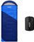 Pystuvo Sleeping Bag for Adults,4 Season Sleeping Bag,Lightweight,Waterproof Indoor & Outdoor Use,Comfortable Sleeping Sackfor Kids,Teens & Adults for Hiking,Backpacking and Camping,Green+Blue