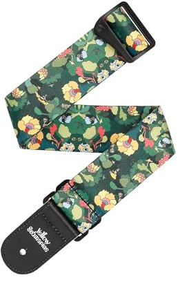 D'Addario Beatles Yellow Submarine 55th Anniversary Polyester Guitar Strap, Pepperland Woods