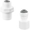 Qrity 1 Pezzi 1/4 Tubo da 3/8 BSP Maschio/Femmina a Spinta Connettore Rapido, Tubo Giunto, Push In Connettore Filtro per Filtro Acqua Osmosi Inversa