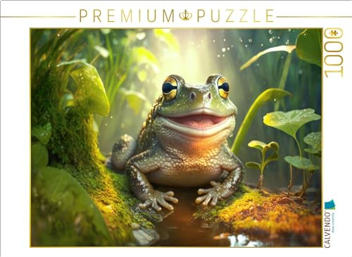 CALVENDO Puzzle Frosch | 1000 Teile Lege-Größe 64 x 48 cm Foto-Puzzle für glückliche Stunden