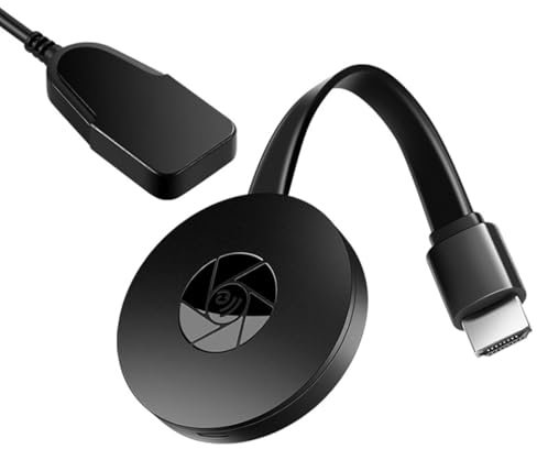 Wireless HDMI Display Dongle inalámbrico WiFi Display Adaptador de Pantalla HDMI inalámbrico,1080P 2.4G Supporto DLNA/AirMirror/Airplay/Miracast para iOS 8+/Android 5.0+/Mac/Windows 7+