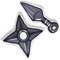 DigiTizerArt 2 Pcs Anime Cartoon Movie Character Plush Throw Pillow 3D Shuriken Shape Ninjutsu Graphic Decoration Pillows Fans Gift 41cm for Car, Bedroom, Sofa, Couch, Living Room