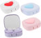 Didiseaon Travel Mini Lens Holder Case 4-Piece Small Contacts Storage Box Mirror Compact and Portable for Makeup Lens Storage