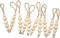 Jojomis Holzperlen, Boho-Weihnachtsbaumschmuck, rustikale Bauernhaus-Dekoration, böhmische Hängedekorationen für Weihnachtsbaum, Partys und Innendekoration, 10 Stück
