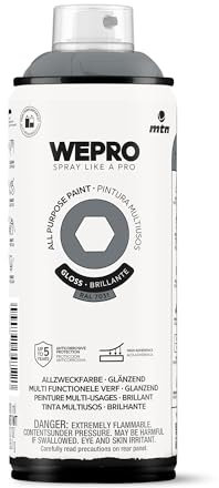 MTN WEPRO Solvent Brillante RAL 7031 Gris Berlín, Spray 400ml