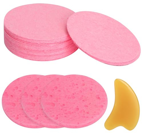 30 st komprimerade ansiktssvampar – naturliga kosmetiska svampar för ansiktsrengöring; peeling; sminkborttagning; estetisk stuff; clean girl – ansiktsrengöring gör det enkelt
