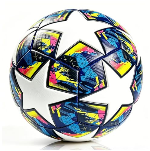 Fussball Grösse 5,Fußball Champions Geburtstag Geschenk Trainingsbälle | Größe 5, PU,Thermische Verklebung, Geschäumte, Butylkammer Innere,League Stil