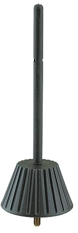 K&M 17782 Flötenkegel Schwarz aus Kunststoff mit Stahlkern - für Sopran- oder Piccoloflöte zur einfachen Montage