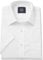 THE SAVILE ROW COMPANY LONDON Men's Classic Fit Cotton Poplin Short Sleeve Formal Shirt - White - 17.5 Collar