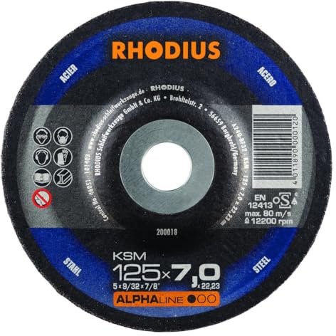 RHODIUS Schruppscheibe KSM 125 x 7,0mm Stahl