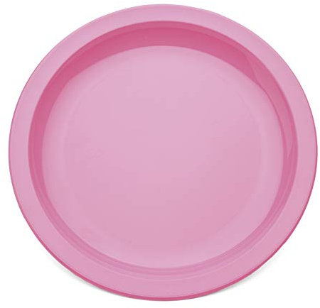 Harfield 23cm Polycarbonate Narrow Rimmed Plate Pink (Pack of 4)