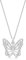 Tuscany Silver Damen Kette Mit Anhänger Sterling Silber Geschnitten Schmetterling 46cm