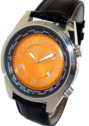 Heinrichssohn Danzig Orange HS1003 Herrenuhr