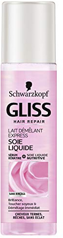 Schwarzkopf Gliss Entwirrungsmilch für das Haar, flüssige Seide, stumpfes und raues Haar, 200 ml