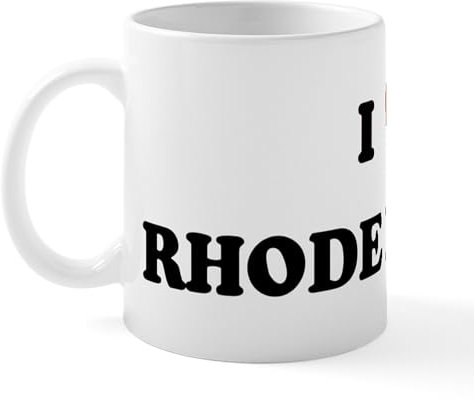 CafePress I Love Rhode Island Mug 11 oz (325 ml) Ceramic Coffee Mug