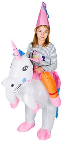 Bodysocks® Costume Gonfiabile da Unicorno per Bambini