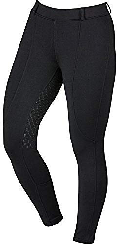 Dublin Childrens Performance Cool-It Gel Riding Tights - Black - Easy Stretch - 4 way super stretch performance fabric