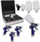 BITUXX® HVLP Lackierpistolen 3er Set Druckluftpistolen Farbsprühpistolen Spritzpistolen Farbspritzpistolen Set Lackieren Lackpistole Lackierpistole Spraypistole Druckminderer