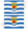 ZEELAND Provinz Flagge, Fahne Niederlande, Zeeland Niederländisch 75mm Auto & Motorrad Aufkleber, x2 Vinyl Stickers