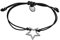 Max Palmer Armband mit Stern Anhänger [02.] - Band: schwarz | Anhänger: schwarz