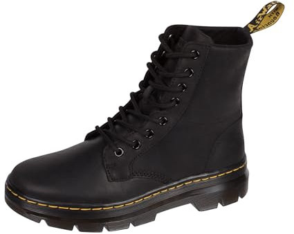 Dr. Martens Unisex Combs Leather Fashion Boot, Black Wyoming, 13 UK