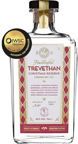 Trevethan Christmas Reserve Handcrafted Cornish Gin - 40% ABV - Bottle - 700 ml