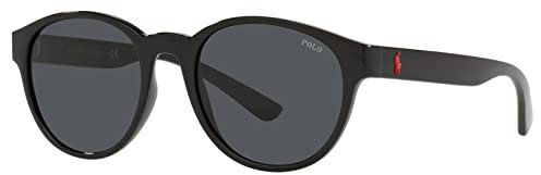 Polo Ralph Lauren 0PH4176 552387 51 (POL21) Men's Shiny Black Sunglasses
