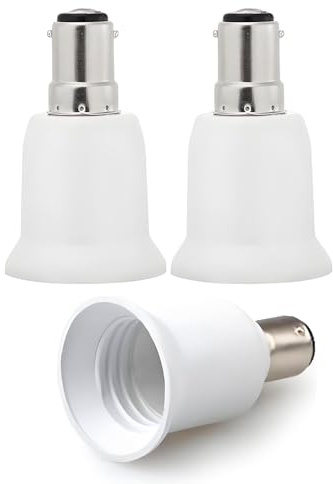 TWDRTDD B15 auf E27 Sockel-Konverter-Adapter, B15 B15D auf E27 Lampenfassung, Konverter, Lampenfassung für LED-Leuchtmittel (3, B15-E27)