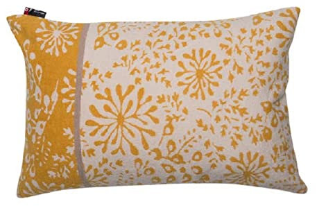 David Fussenegger Kissenhülle Jade 'Floral' 40 x 60 cm Senf - Gelb