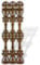 Gitter Zaun Balkon Balustrade 86cm Fenster Eisenfenster Rost Antik-Stil Rankhilfe Rankgitter Garten