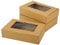 KEYIDO 20 Pack Kraft Cookie Boxes with Window, 8.5”×5.5”×2” Sweet Boxes Empty Gift Packing Boxes, Kraft Bakery Boxes for Muffins Pastry Cupcake Candy Pie Party Favours