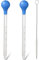 Voarge 2 pipeta de cristal grande de 10 ml, con cepillos, cuentagotas de vidrio con cepillo de limpieza y escala