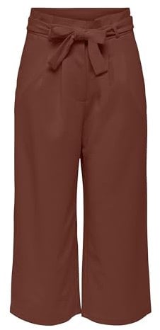 JdY Damen JDYTANJA Culotte Pant JRS NOOS Stoffhose, Cherry Mahogany, Medium