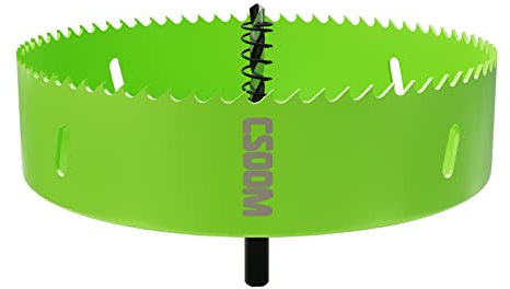 CSOOM Scie cloche bi-métal pour travaux dans les plaques de plâtre, le plastique, le bois, les métaux, la tôle d'acier fine, outil de perçage haute performance, taille 170 mm