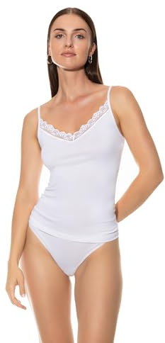 Mey Serie Daily Sense Damen Spaghetti Tops Weiss XXL-3XL(46/48)