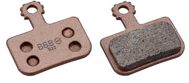 BBB Cycling Scheibenbremsbeläge für SRAM Avid High Performance Hohe Bremsleistung Organischen Zusammensetzung Einfache Installation 1 Paar DiscStop HP Sintered BBS-443S, Coper