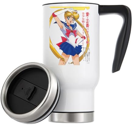 Atspauda anime 248 Thermo-Kaffeebecher, 480 ml, Weiß