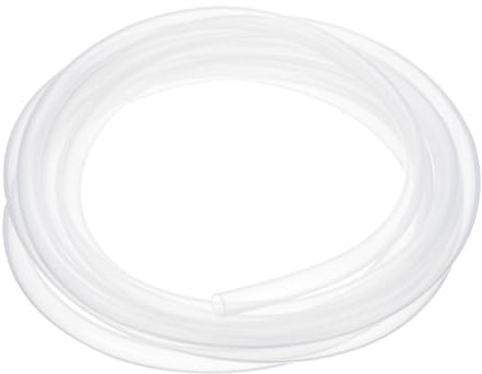 PATIKIL 7/16 ID x 9/16 OD Tube en Silicone, 1 Rouleau 19,7ft Tuyau en Silicone de Haute Pureté Flexible Transparent pour le Brassage à Domicile Transfert d'Eau Air Liquide