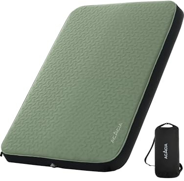ACACIA 10,9 cm Dicke, selbstaufblasende Isomatte mit Schaumstoff, Innovative Y-förmige Teleskopstruktur, Ultra-tragbare Camping-Matratze, kompakte Outdoor-Luftmatte für Zelt, Auto, voll